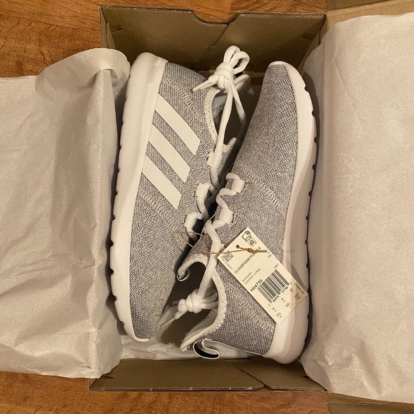 adidas Cloudfoam Pure 2.0 Women's Athletic Sneakers Gray Size 9.5 NWT H04756 - Picture 1 of 6